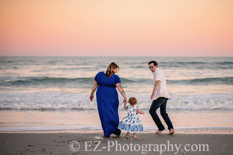 family beach portraits cocoa beach fl